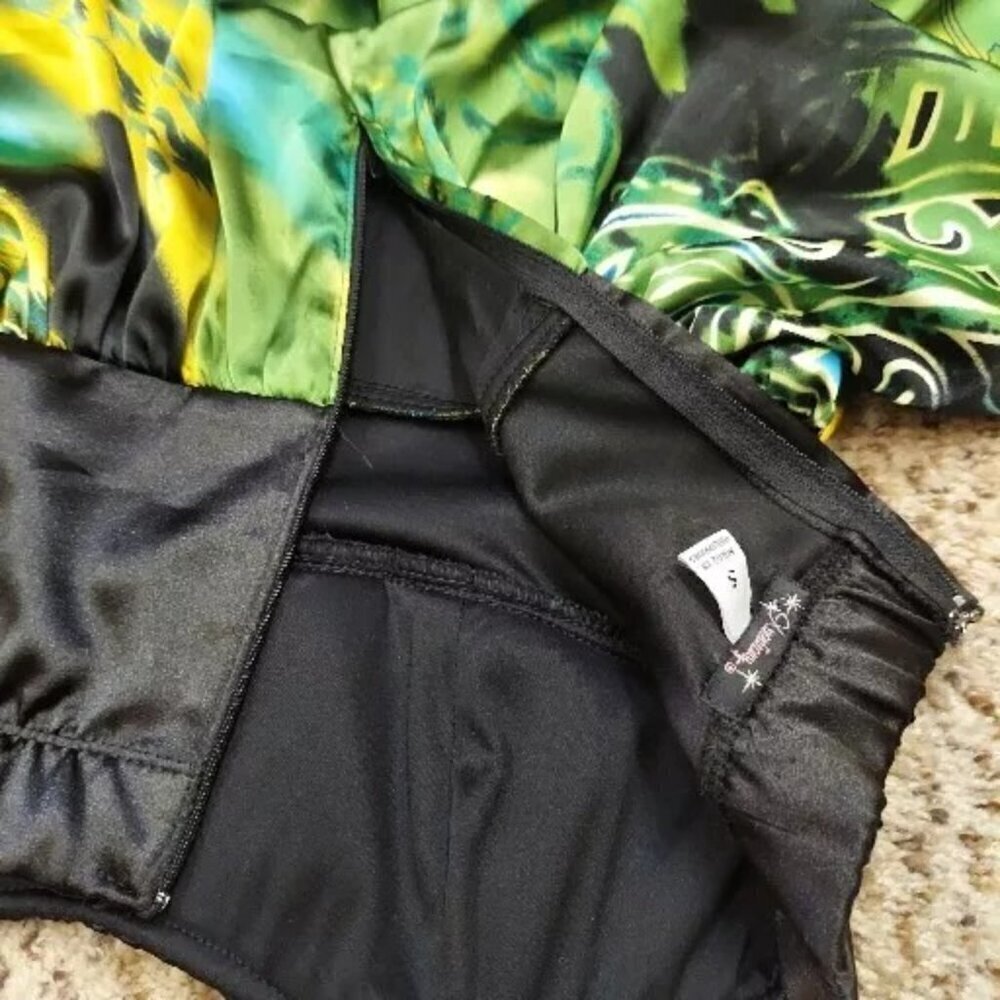 Speechless Mini Strapless Cocktail Dress 5 Womens Black Green Yellow Blue Ruffle - Picture 8 of 15